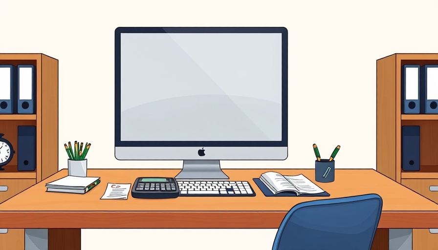 Neat office desk with financial documents and a computer, illustrating Compass CFO departure.