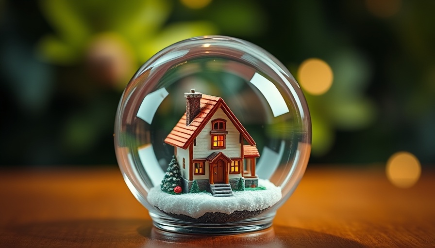 Miniature house in glass globe, how much lower can mortgage rates go.