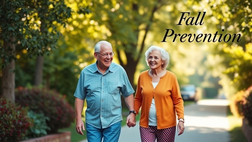 Elderly couple enjoying a safe pathway, representing fall prevention strategies and elder safety.