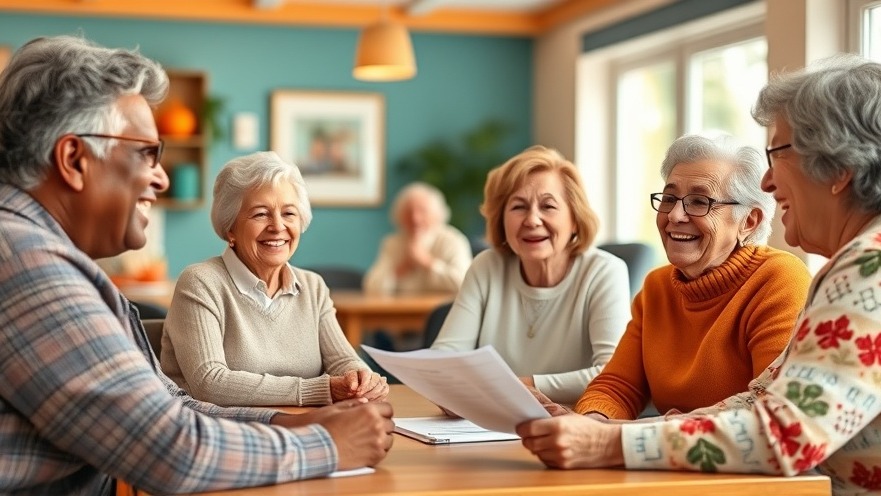 Seniors engage in a vibrant retirement planning workshop, sharing retirement savings trends.