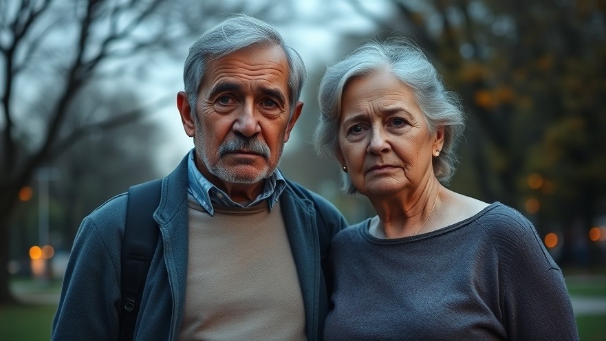 Elderly couple concerned about Medicare eligibility changes and healthcare access.