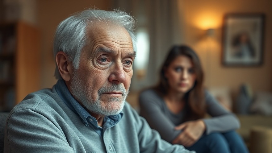 Thoughtful elderly man in a serene home, showcasing emotional connections in dementia care.
