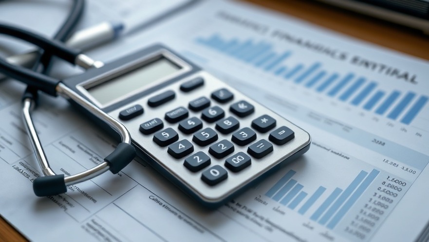 Stethoscope and calculator on financial documents, symbolizing healthcare providers and the Texas Medical Association.