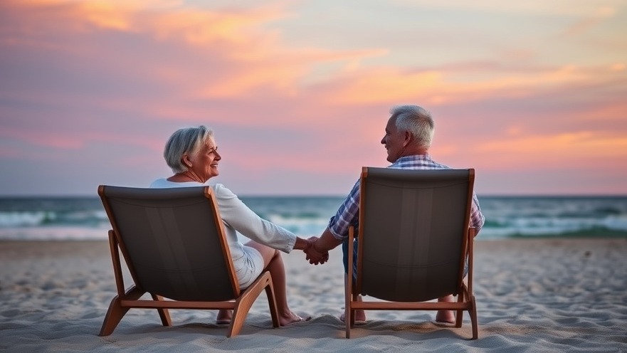 Couple enjoying a serene beach sunset, embracing emotional benefits of community connections abroad.