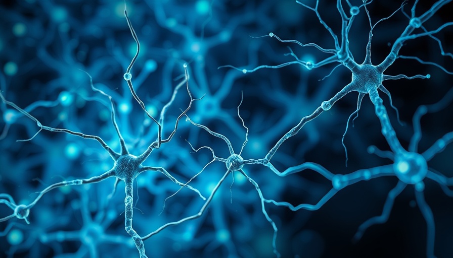 Network of neurons illustrating language and memory connection.
