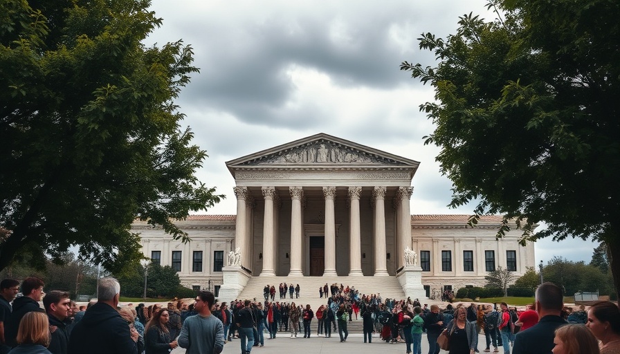 Iconic Supreme Court building amid trees, related to ACA mandate.