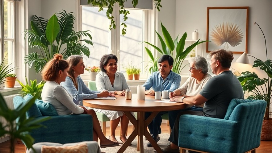 Caregiver support roundtable discussion, fostering elder care resources and community.