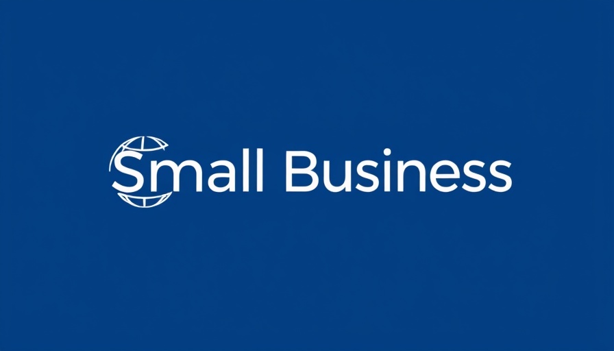 Blue and white 'Small Business Trends' logo for integrated merchant services.