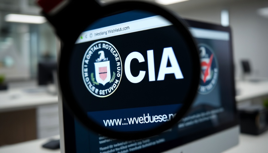 Close-up of CIA website magnified, using major incidents as career catalysts.