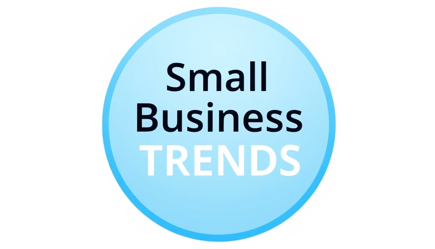 Simple blue gradient circle with 'Small Business TRENDS' text.