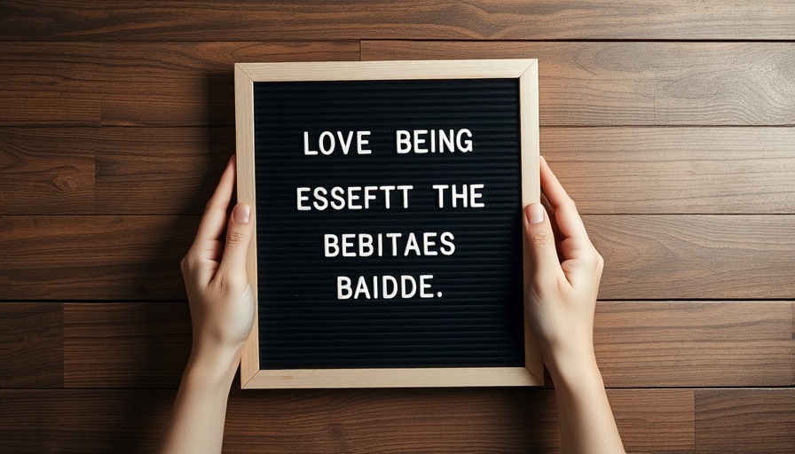 Inspirational message on letter board for motivational sales quotes for success.