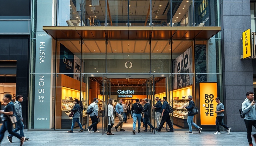 Busy entrance of UK retail store with customers, UK Retailers Ransomware Threats