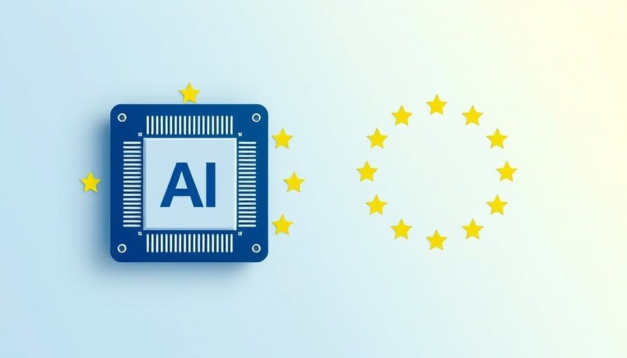 AI Training User Data Without Consent graphic with chip and EU flag