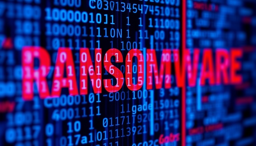 Cyber Resilience Against Ransomware depicted with binary code.