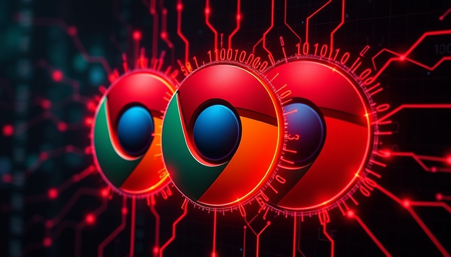 Network of Google Chrome logos illustrating Zero-Day CVE-2025-2783 vulnerability