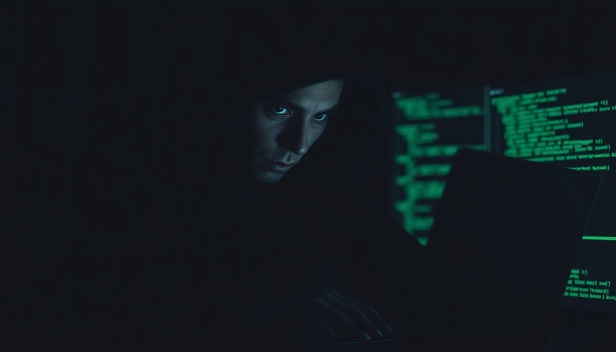 Shadowy hacker with laptop displaying call lawyer ransomware feature