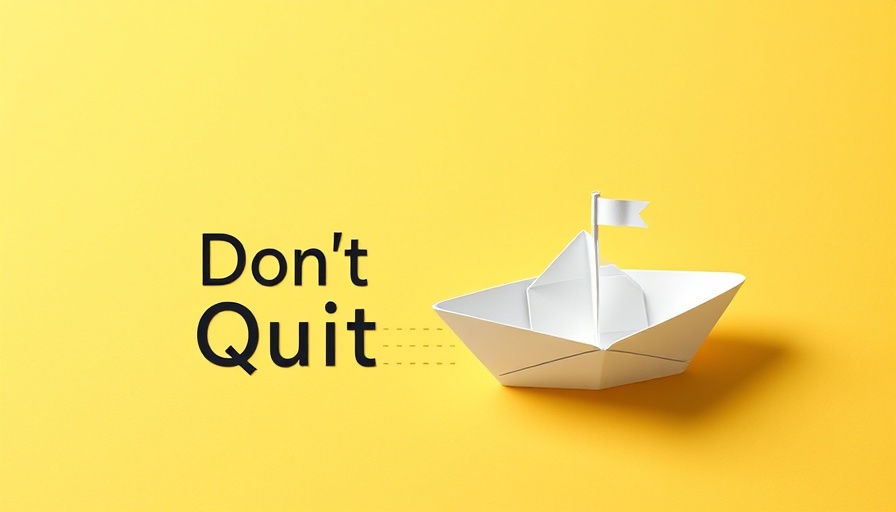 Concept art of quiet quitting impact: paper boat and altered text on yellow.