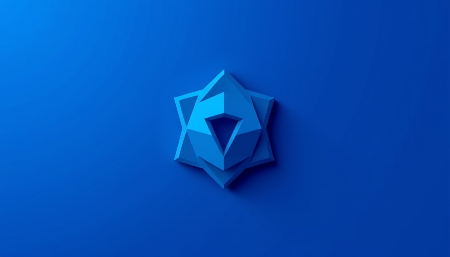 Abstract blue geometric logo symbolizing Microsoft Entra nOAuth Vulnerability.