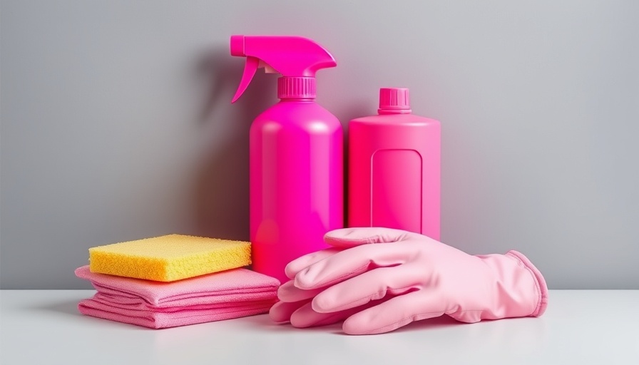 Pink cleaning supplies for effective ways to clean your computer.