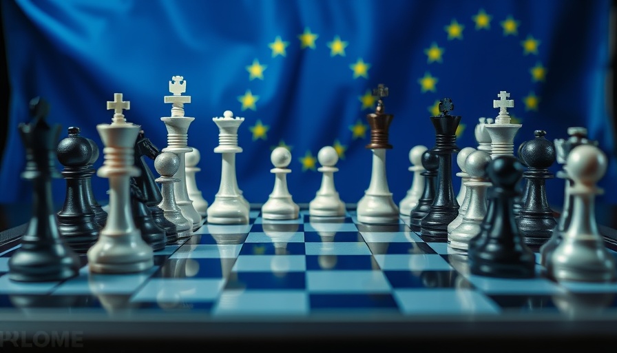 Symbolic chessboard on EU background illustrating DoNot APT Cyber Espionage.