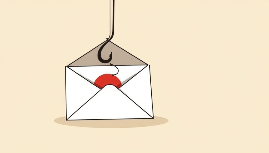 Cyber threat illustration with envelope and hook symbolizing Kazakhstan energy sector cyber threats.