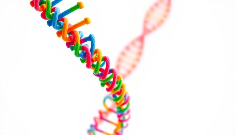 Colorful DNA strands depicting complex genetics in disease.