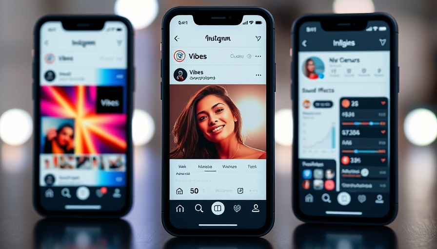 Instagram growth tips displayed on smartphone screens with insights.