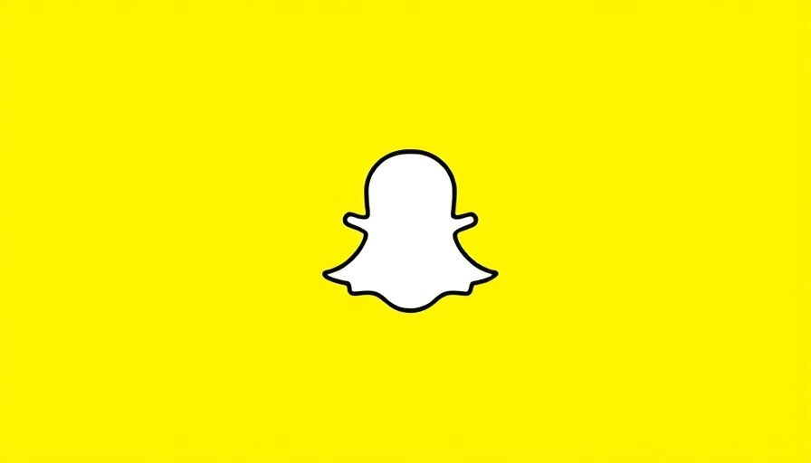 Snapchat ghost logo on yellow background for social media marketing