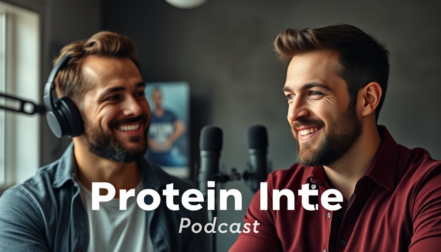 Podcast cover discussing how much protein to eat daily.