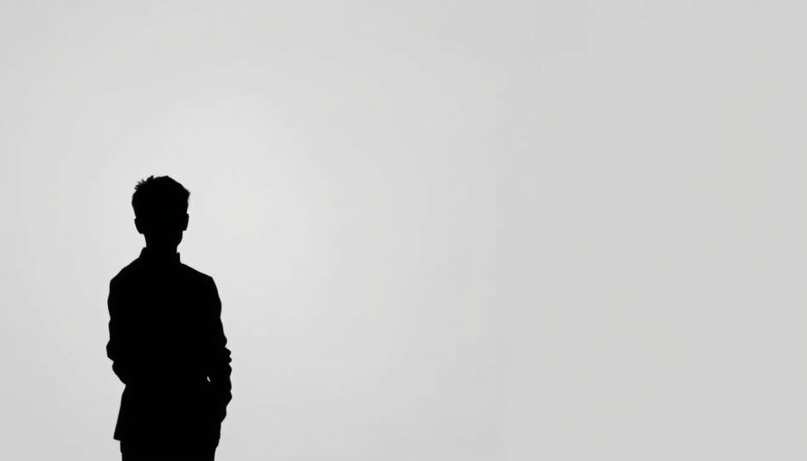 Minimalistic icon representing a person on grey background.