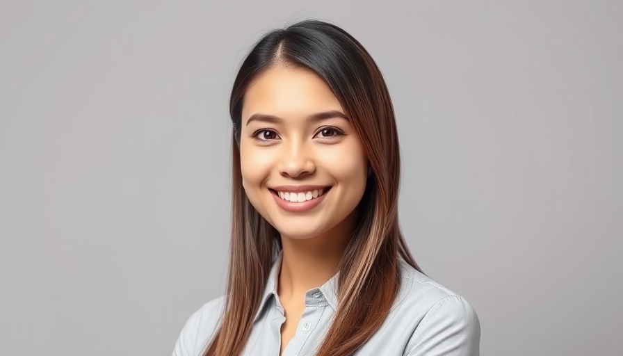 Professional portrait of a young woman with a friendly expression.