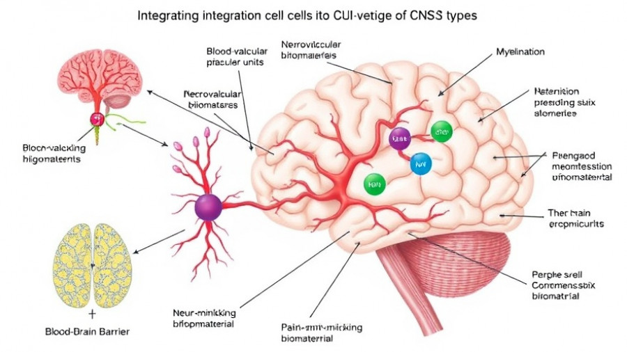 Diagram of CNS cell types integration in tiny brain organoids for Alzheimer’s research