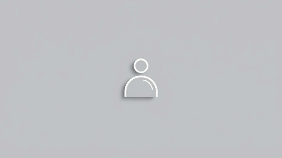 Minimalistic person icon on gray background