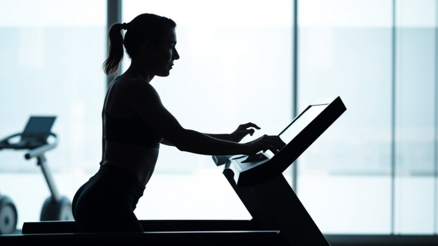 Person using lower body positive pressure treadmill in a modern gym.