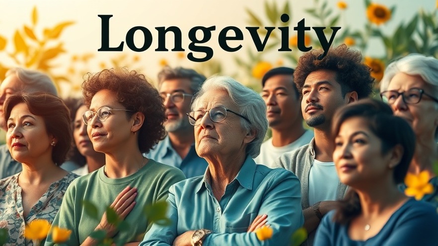 Diverse individuals contemplating longevity and cellular health in a vibrant, energetic scene.