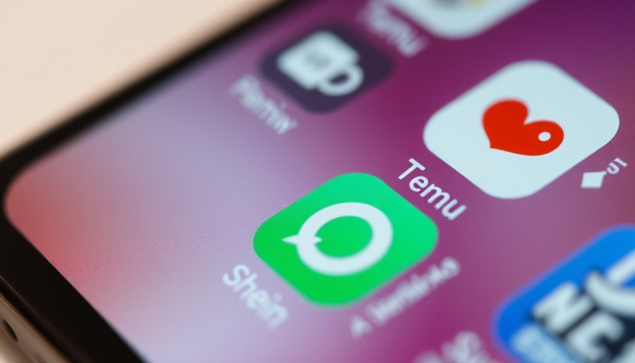 Temu and Shein app icons on smartphone screen.