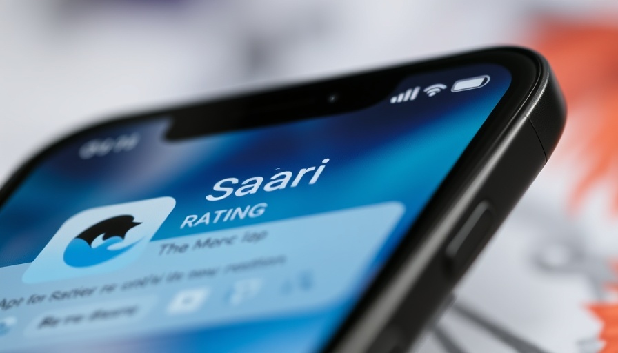 AI search engines in Safari app displayed on smartphone screen.