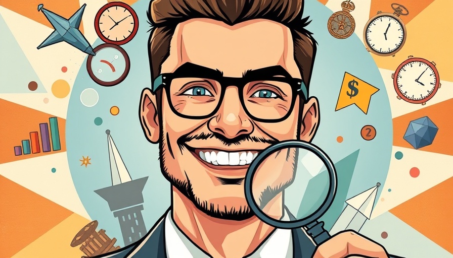Collage showcasing personal branding for SMBs with financial motifs.