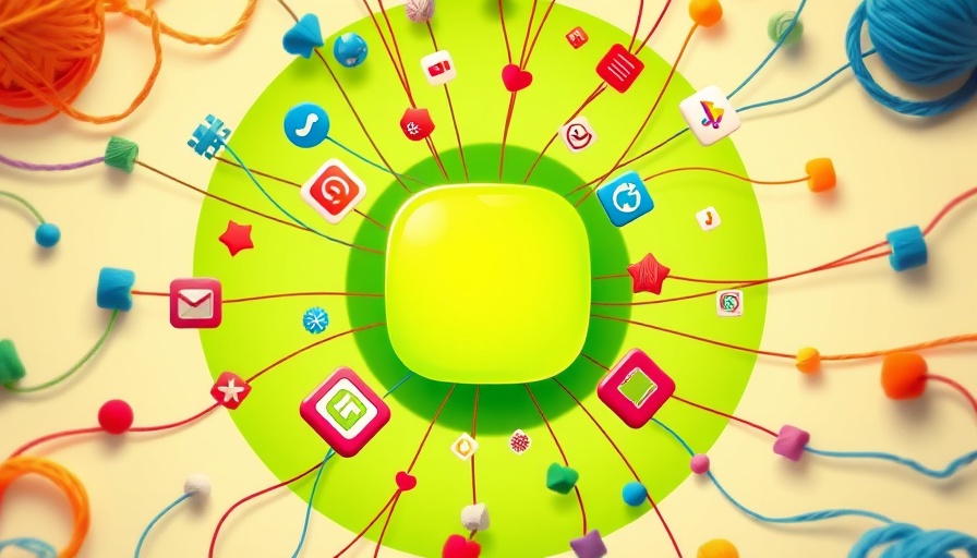 Threads app icon with social media icons, colorful digital design.