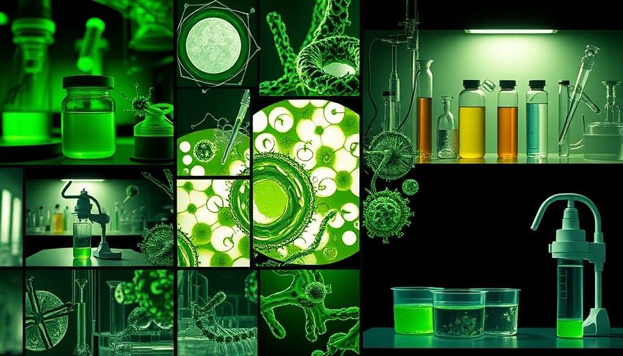 Scientific charts and test tubes illustrating longevity research.