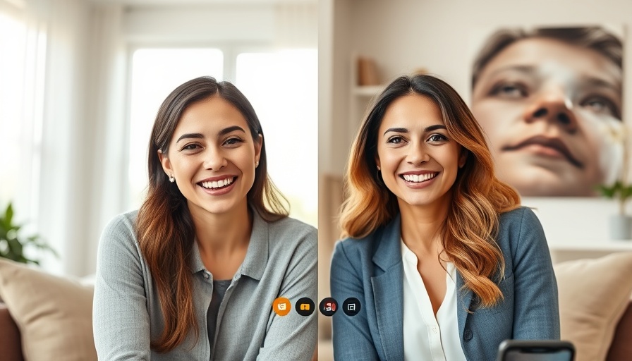 Women discussing meditation benefits on video call