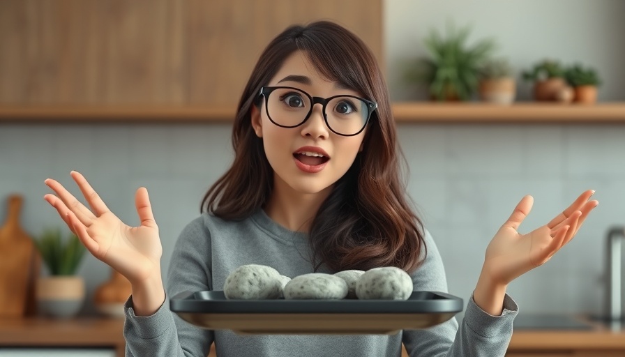 Energetic woman discussing healthy habits in a modern kitchen.