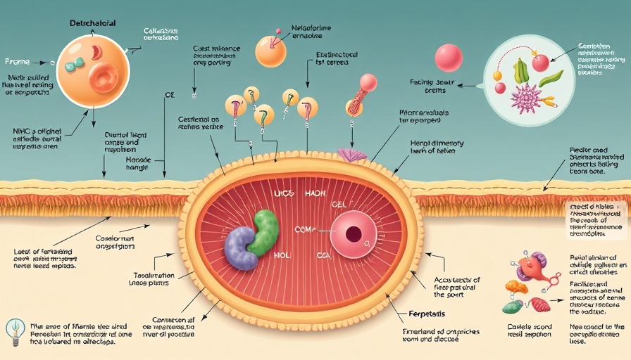 Illustration of ferroptosis in cellular membranes showing lipid trafficking.