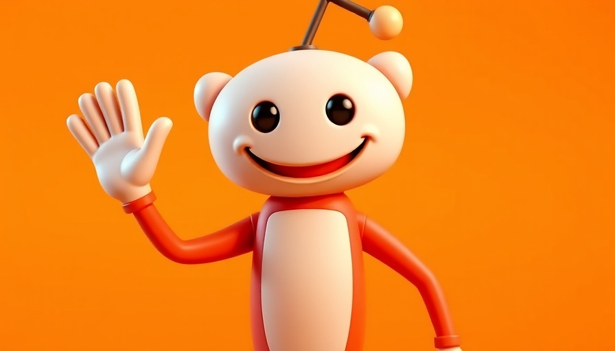 Friendly Reddit mascot on bright orange background with text 'largest communities on Reddit'.