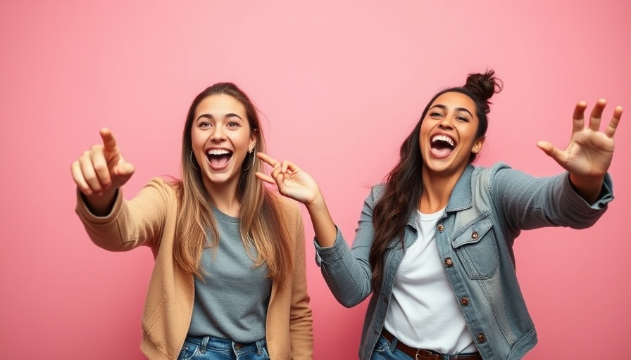 Two women showcasing joint pain relief strategies, joyful expressions.