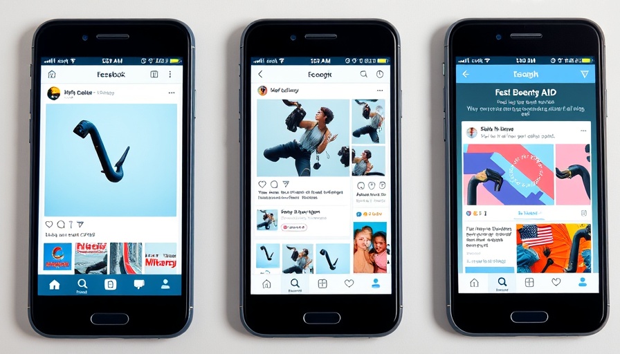 Smartphone screens illustrate social media ad layouts, showcasing X ad pricing changes.