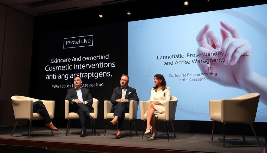 Expert panel on anti-aging and skincare strategies in a digital setting.