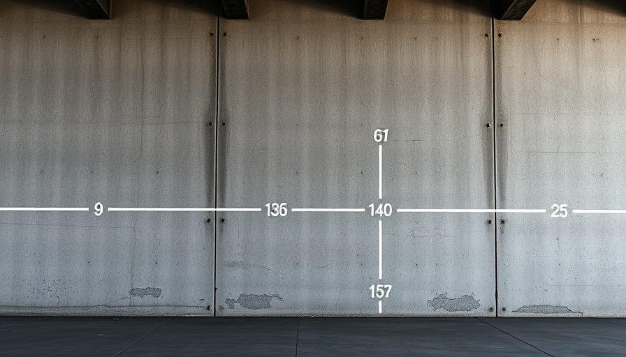 Minimalist wall with white numbered lines for small business branding tips.