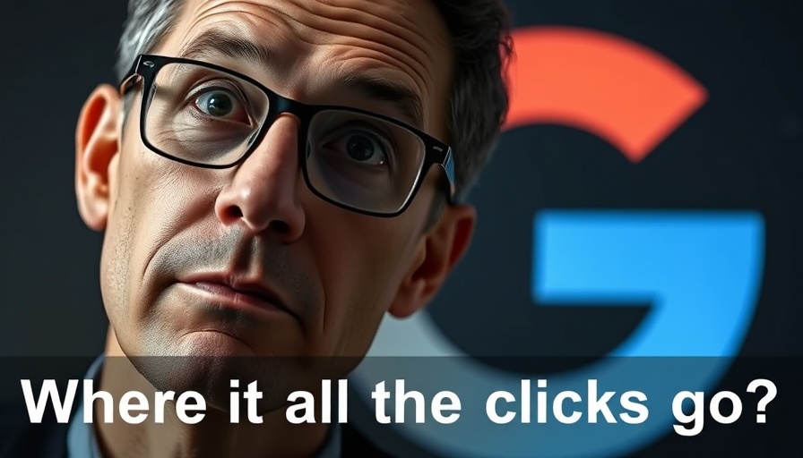 Person pondering zero-click search strategies, Google logo backdrop.