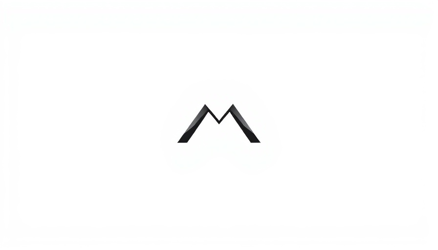 Meta logo on white background, sleek modern design.